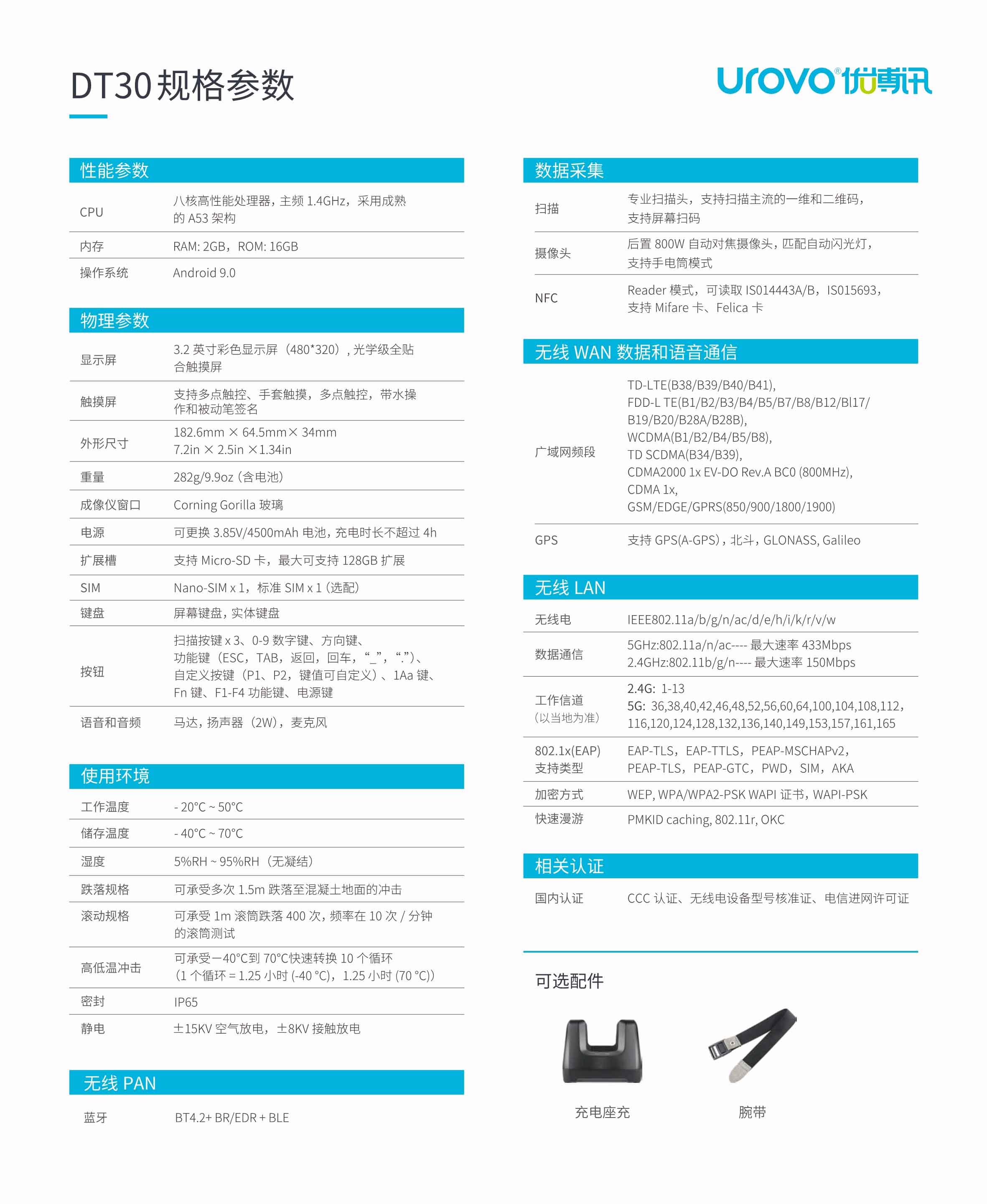 优博讯DT30安卓数据采集器二维条码数据采集器PDA参数.jpg